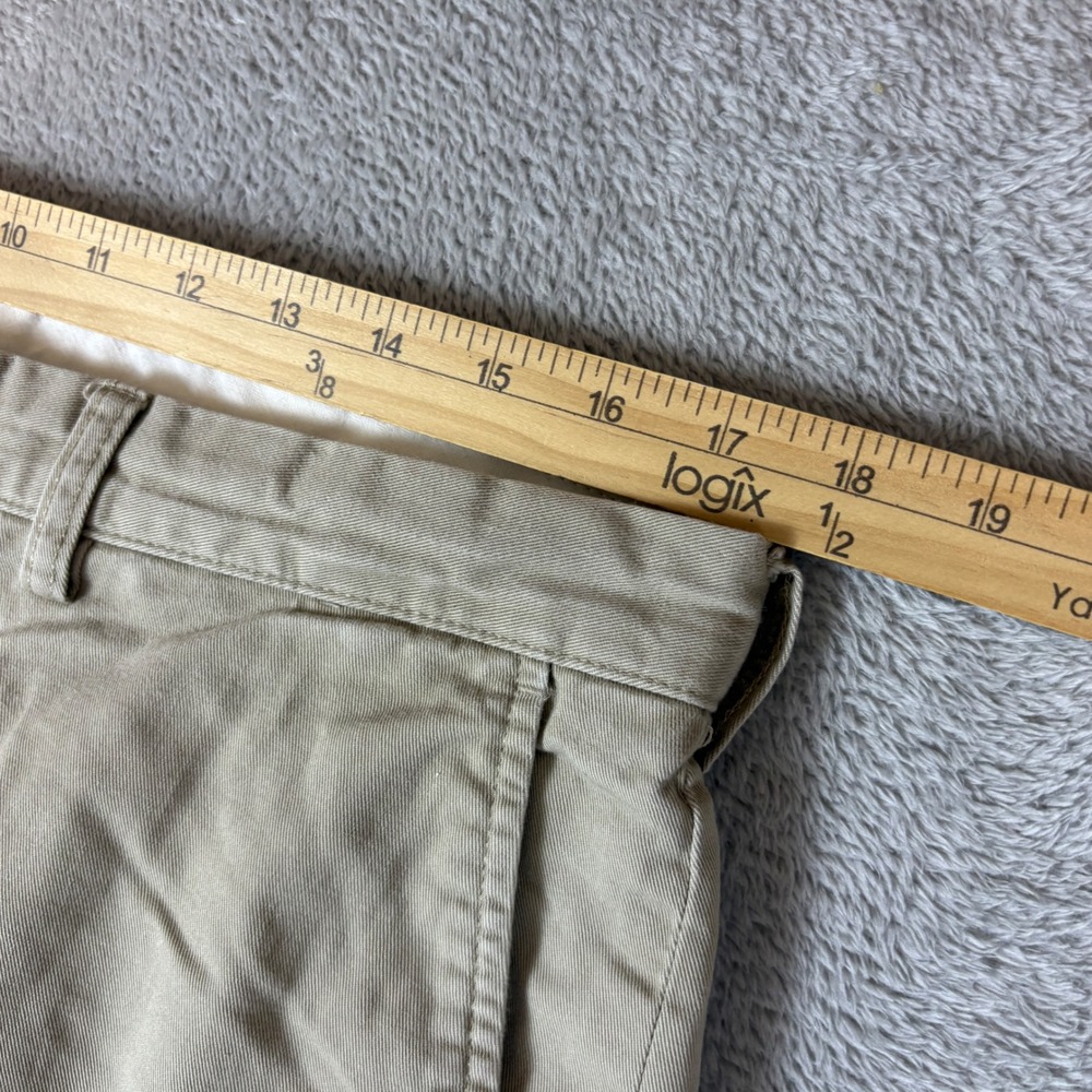 Polo Pants Men 35x30 (Fits 35x28) Preston Pant Straight Leg Chino Khaki Tan - Picture 6 of 11